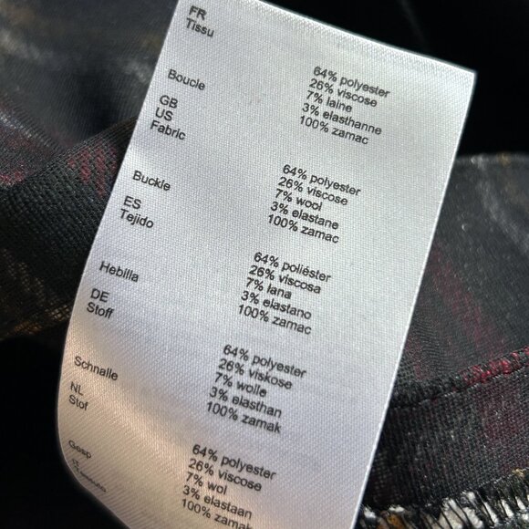 NWT Maje Judie Asymmetrical Tartan Skirt ASO Sabrina Spellman - Picture 10 of 12